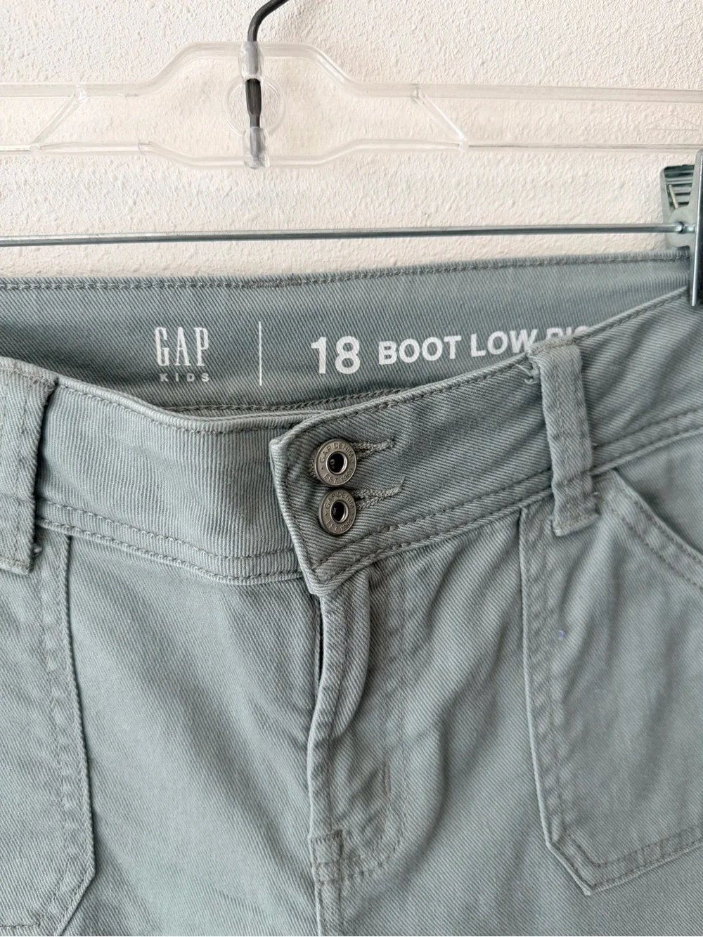 Gap Girls Cargo Boot cut low rise Jeans